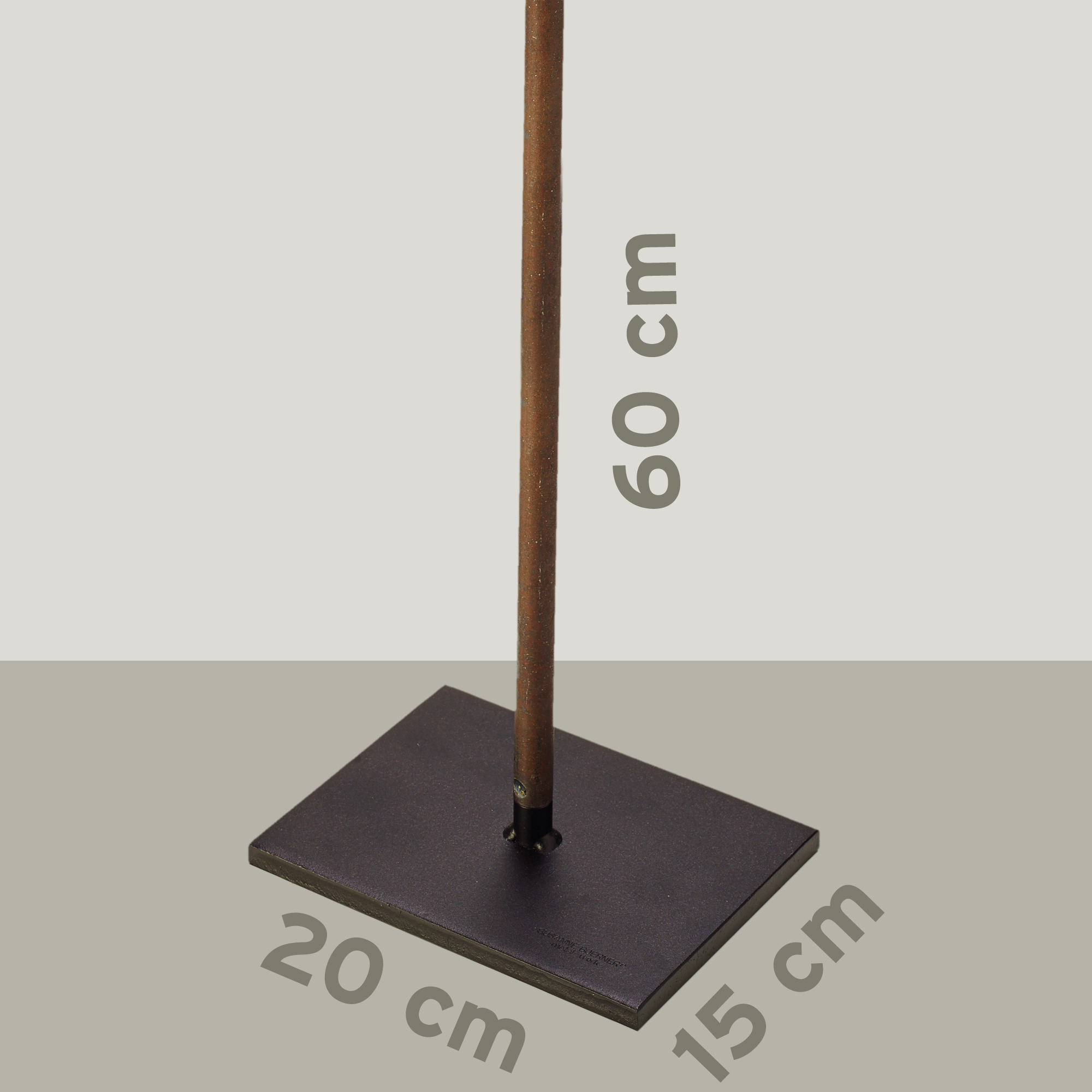Zubehör Set Bodenplatte mit Stange 60 cm
